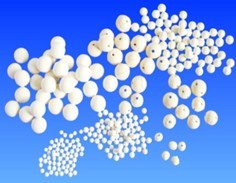 Refractory ceramic balls